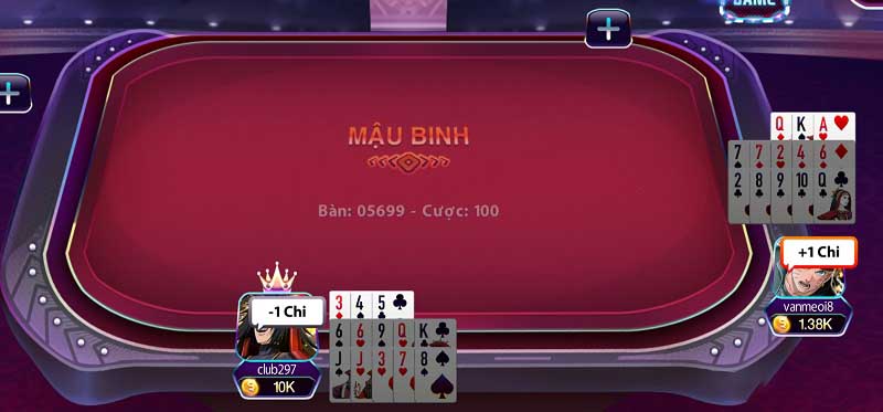 Mậu Binh online đỉnh cao ở 789Club